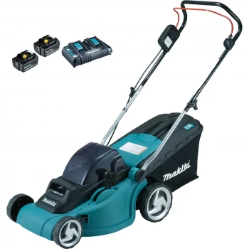 Image of Makita DLM380PF4 380mm Cordless Lawnmower