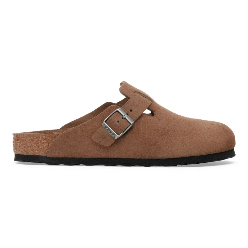 Image of Birkenstock Suede leather sandals Birkenstock Boston Marron Unisex 37