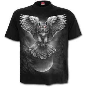 image of Wings of Wisdom Mens Large T-Shirt - Black