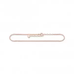 image of Sterling Silver Rose Gold Plated Anklet AK0035-415-40-L27V