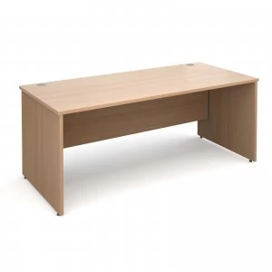 Image of Maestro 25 PL Straight Desk 1800mm x 800mm - Beech Panel Leg Design