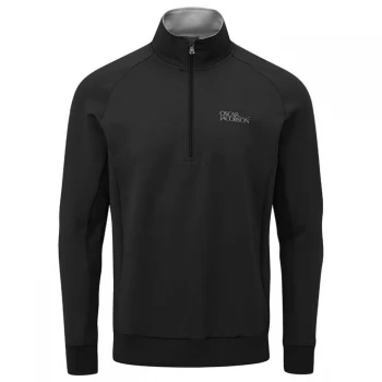 image of Oscar Jacobson Trent Tour Zip Neck Sweater