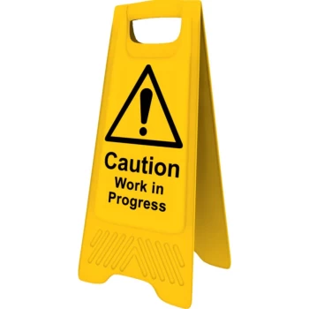 Image of Work in Progress A-Frame Caution Sign - 300 X 620MM