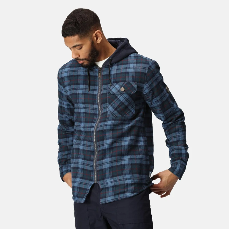 Image of Regatta Siege Workwear Shirt Jacket - Blue Blue M
