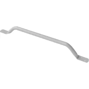 image of Nymas NymaPRO Flat End Steel Grab Rail 710mm Length - White