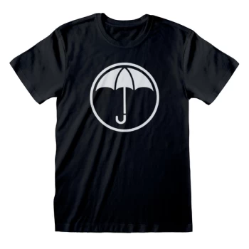Image of Umbrella Academy - Umbrella Icon Unisex Large T-Shirt - Black