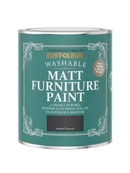 Image of Rust-Oleum Matt Furniture Paint Natural Charcoal 750Ml