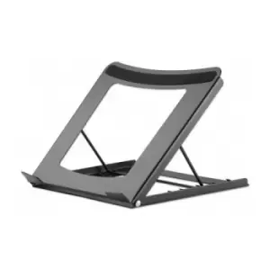 image of Manhattan Laptop and Tablet Stand Adjustable (5 positions) Suitable for all tablets and laptops up to 15.6" Portable and Lightweight Steel Black Lifet