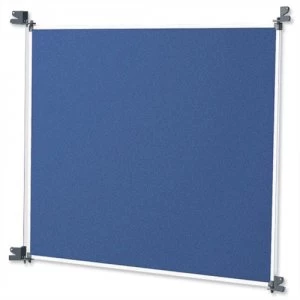 image of Nobo Modular Large Felt Panel Blue and Grey