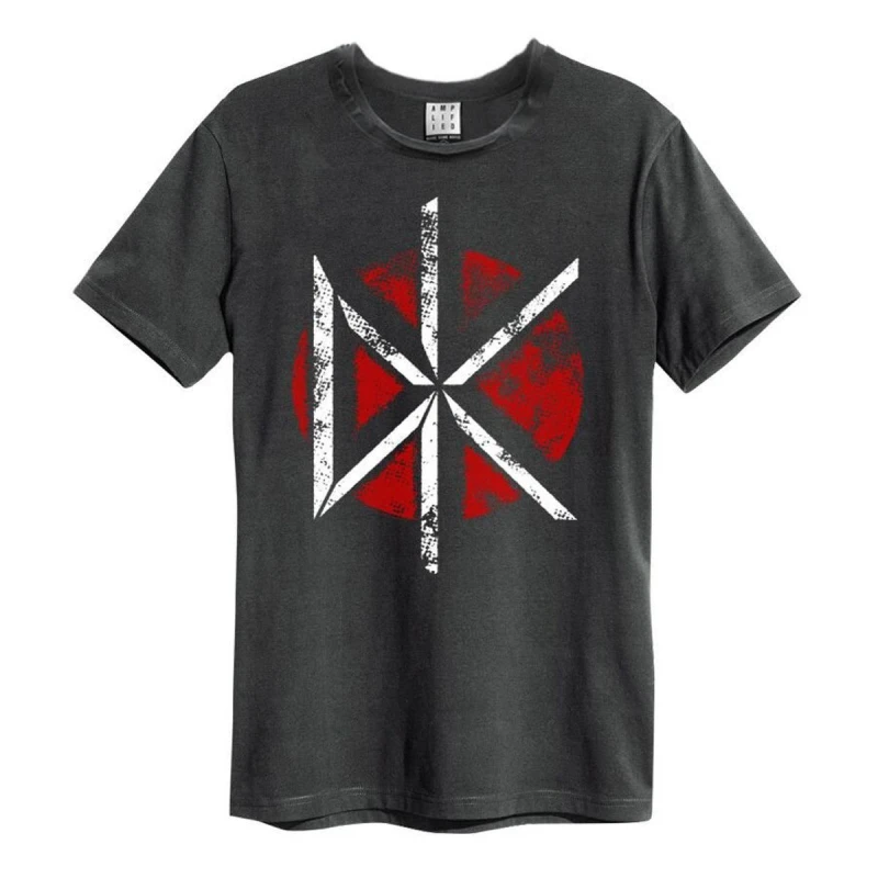 Image of Amplified Amplified Men Dead Kennedys Logo T-Shirt in Charcoal Size: Small Charcoal S Male 5063470092222