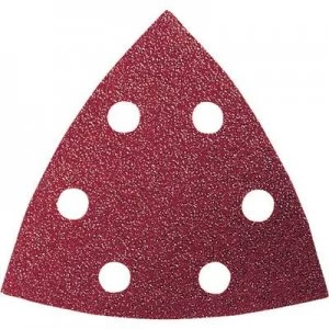 Image of Bosch Accessories 2 608 605 165 Delta grinder blade set Hook-and-loop-backed, Punched Grit size 60, 120, 240 Width across corners 93mm 1 Set