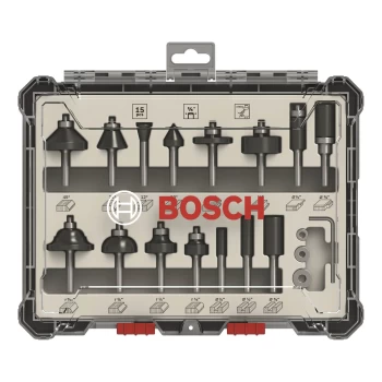 Image of Router Bits - 15 piece - Mixed 1/4 Shank