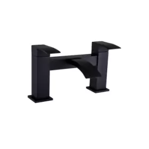Image of Black Bath Mixer Tap - Wave