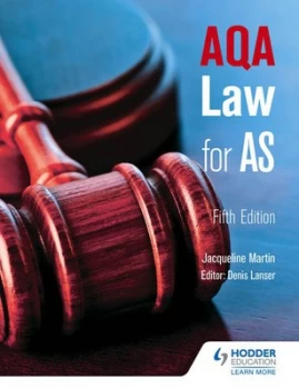 Image of Aqa Law for As by Jacqueline Martin Paperback