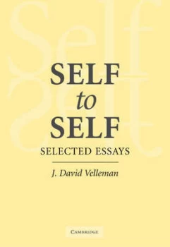 Image of Self to Self by J. David Velleman Book
