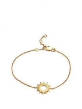 image of Rachel Jackson London 22Ct Gold Plated Silver Sunrays Bracelet