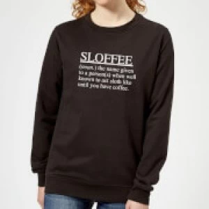 image of Sloffee Womens Sweatshirt - Black - 3XL - Black