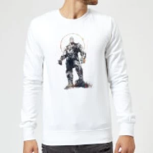 image of Marvel Avengers Infinity War Thanos Sketch Sweatshirt - White - L