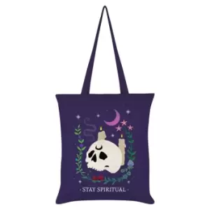 image of Grindstore Stay Spiritual Tote Bag (One Size) (Purple)