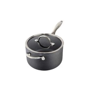 Image of Anodised Saucepan (W/Lid) 20Cm With Help Handle Dishwasher Safe