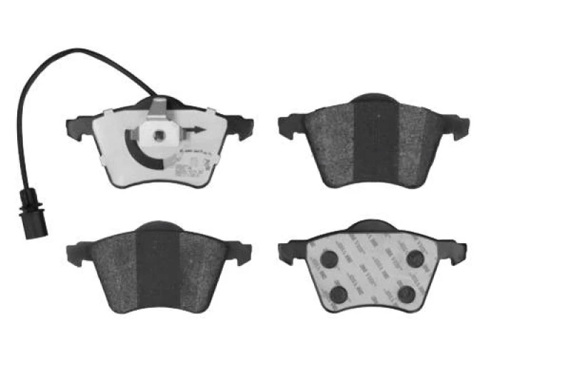 Image of MEYLE 025 234 1819/PD Brake pad set Front Axle, incl. wear warning contact, MEYLE-PD Quality, with anti-squeak plate Brake Pad Set,disc brake (402)