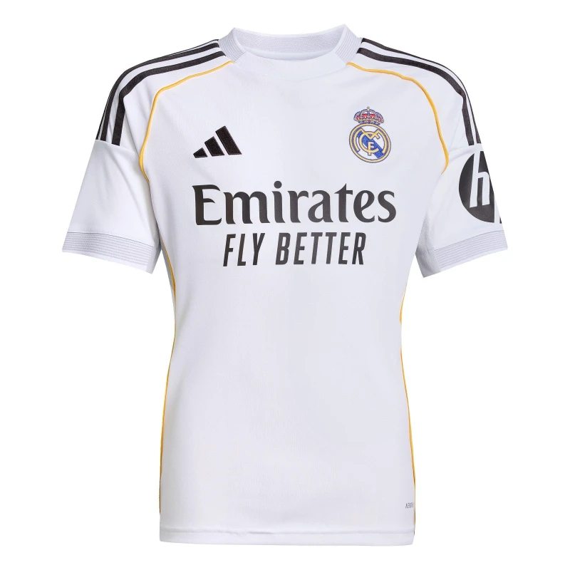 Image of Adidas Real Madrid Home Kit Kids 2025/26 Blanc Unisex 7/8 ans JN8887