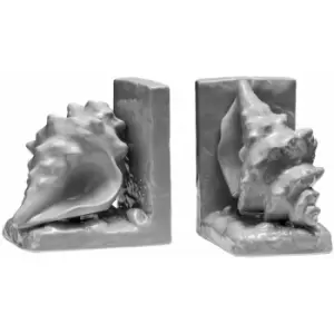 Conch Grey Dolomite Bookends - Set of 2 - Premier Housewares