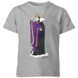 image of Disney Snow White Queen Classic Kids T-Shirt - Grey - 11-12 Years