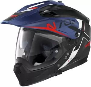 image of Nolan N70-2 X Bungee N-Com Helmet, black-blue, Size 2XL, black-blue, Size 2XL