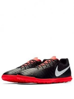 Image of Nike Mens Tiempox Legend Club Astro Turf Football Boot Black Grey Size 10 Men