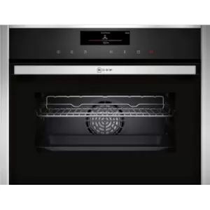 image of Neff C18FT56H0B N 90 Built-in compact oven with steam function 60 x 45cm Stainless steel