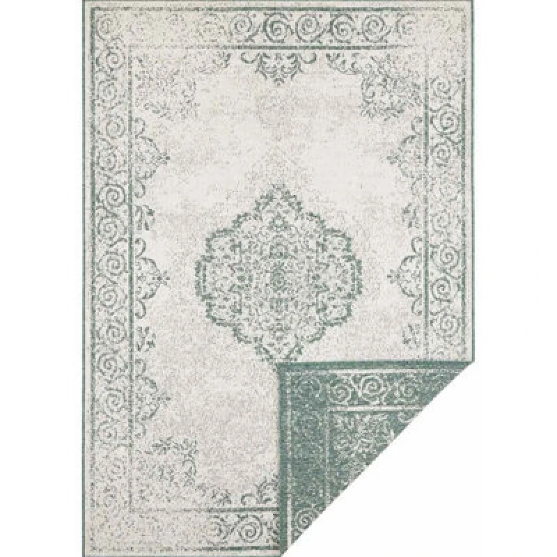 Image of The Rugs Cebu Reversible Indoor Outdoor Rug Polypropylene Flatweave Durable In Green