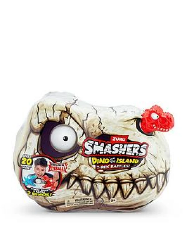 Image of Zuru S001 Smashers Dino Island Series 1 Mini T-Rex Battle Playset 113432969