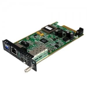 Image of GbE Fiber Media Conv Card Open SFP Slot