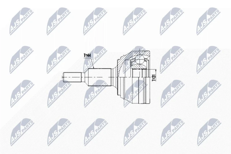 Image of NTY CV joint kit NTY NPZ-WW-045