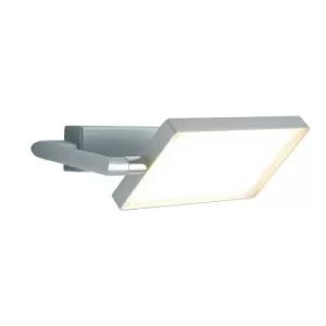 Image of BOOK LED Wall Light Grey 1300lm 3200K 22.5x10-15cm