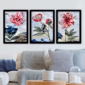 Image of 3SC84 Multicolor Decorative Framed Painting (3 Pieces)