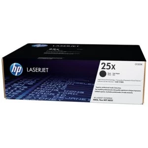 Image of HP 25X Black Laser Toner Ink Cartridge