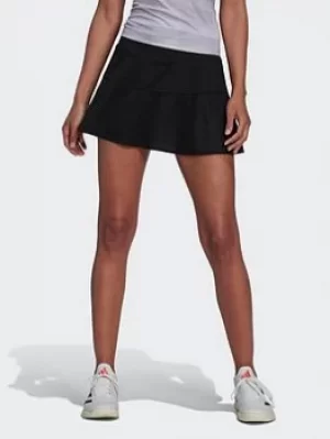 image of adidas Tennis Primeblue Tokyo Heat.rdy Match Skirt, Black/White, Size L, Women