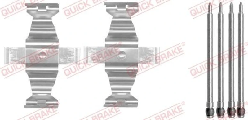 Image of QUICK BRAKE Brake pad fitting kit QUICK BRAKE 109-1643