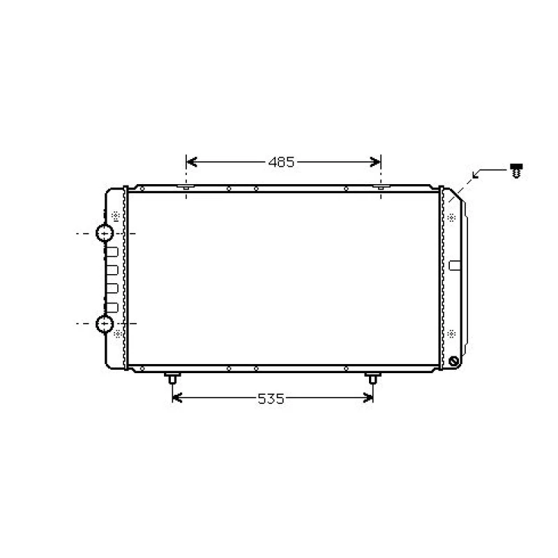 Image of Engine radiator DIEDERICHS DCM2796