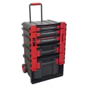 Image of Professional Mobile Toolbox with 5 Removable Storage Cases