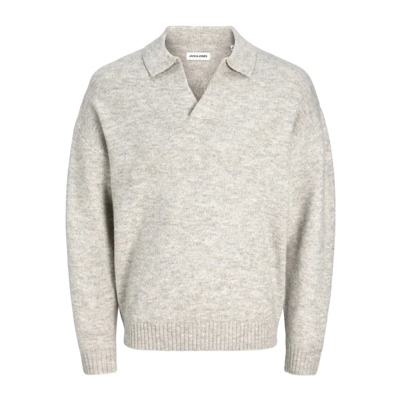 Image of jack & jones Split neck sweater Jack & Jones Soho Ollie Beige Male M