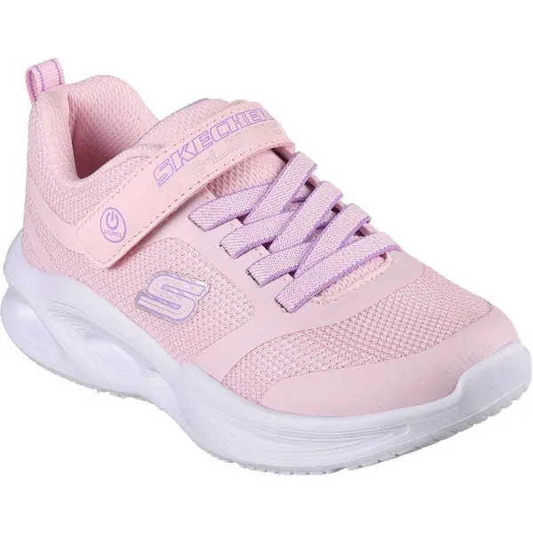 image of Skechers Girls Sola Glow Lightweight Trainers UK Size 11.5 (EU 29) Light Pink SKE2213-LTPK-11.5