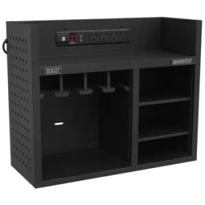 Power Tool Storage Rack 760mm with Power Strip