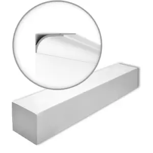 Image of NMC WT22-box WALLSTYL Noel Marquet 1 Box 5 pieces Cornice moulding contemporary design white 10 m - white