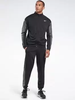 Image of Reebok Workout Ready Tricot Tracksuit, Green Size XL Men