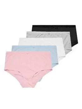 Image of Yours 5pk Solid Full Briefs, White, Size 18-20, Women