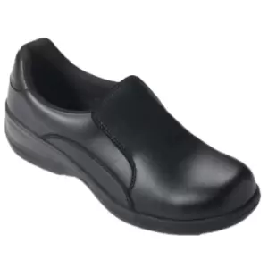 Image of Dennys Womens/Ladies Comfort Grip Slip-On (8 UK) (Black)