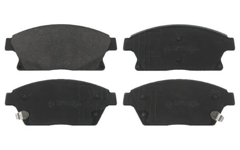 Image of Blue PRINT ADG042122 Brake pad set Front Axle, with acoustic wear warning Brake Pad Set,disc brake (402)